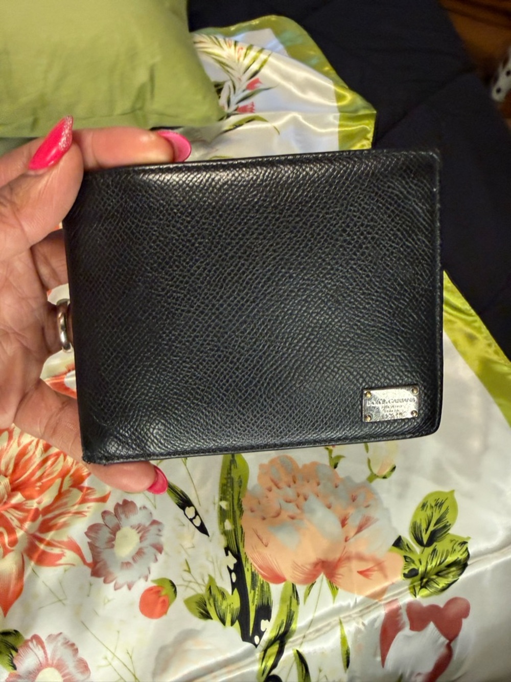 Dolce & Gabbana Black Leather Bifold Wallet Made in Italy